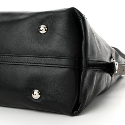 Louis Vuitton Lambskin CarryAll Vibe MM Black 10 of 11