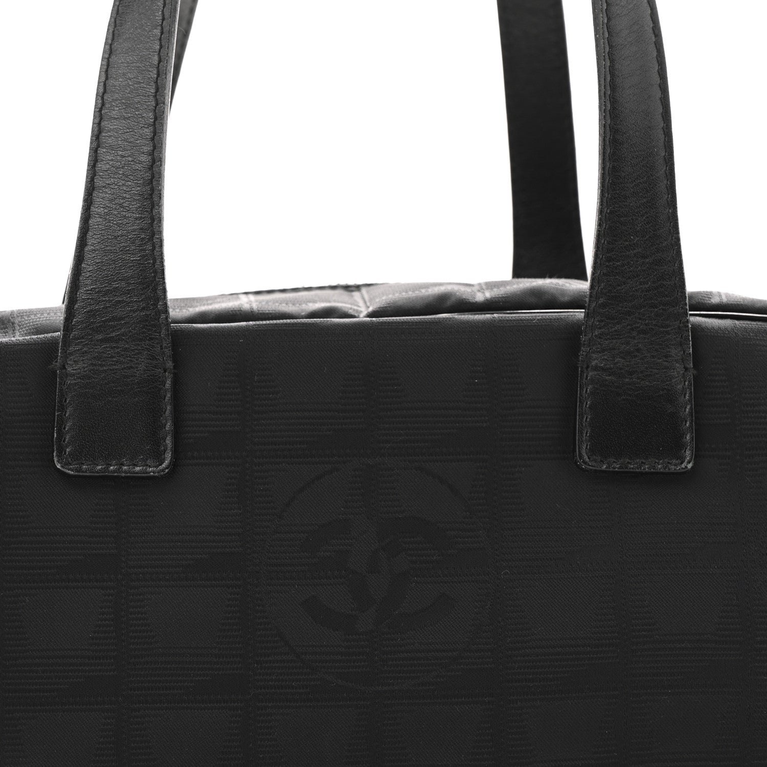 Chanel Nylon Travel Bowler Black 8 of 14