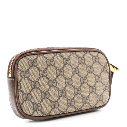 Gucci GG Supreme Monogram Ophidia Phone Case Wristlet Brown 3 of 7