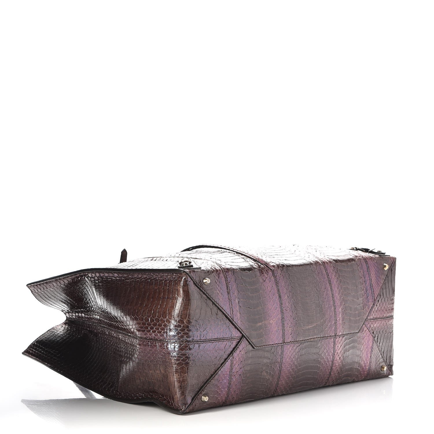 Balenciaga Glazed Elaphe Papier A4 Tote Violet 4 of 7