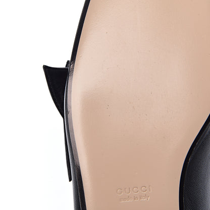 Gucci Calfskin Bow Ballet Flats 36 Black 9 of 9
