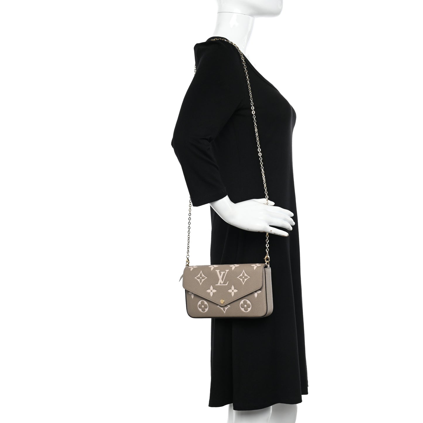 Empreinte Monogram Giant Felicie Pochette Tourterelle Creme