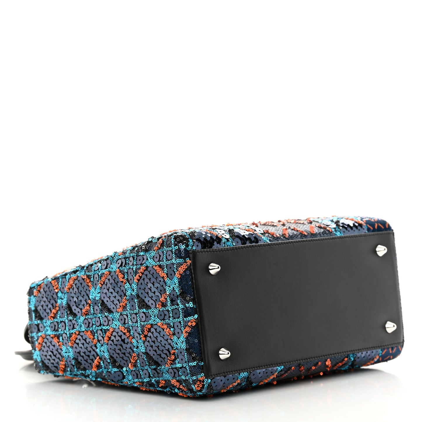 Sequin Medium Lady Dior Black Multicolor