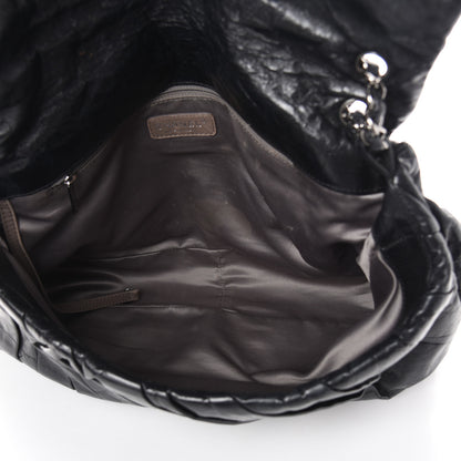 Chanel Glazed Calfskin Twisted Maxi Flap Black 6 of 11