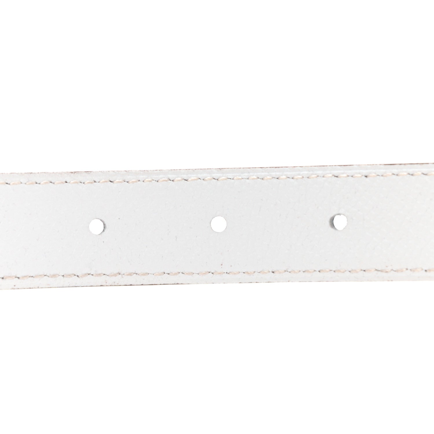 Hermes Epsom 24mm Collier De Chien CDC Belt 75 White Bleu Brighton 3 of 8