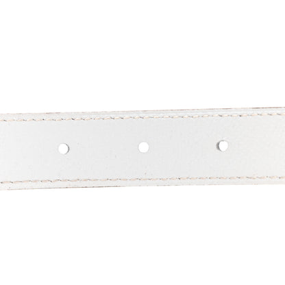 Hermes Epsom 24mm Collier De Chien CDC Belt 75 White Bleu Brighton 3 of 8