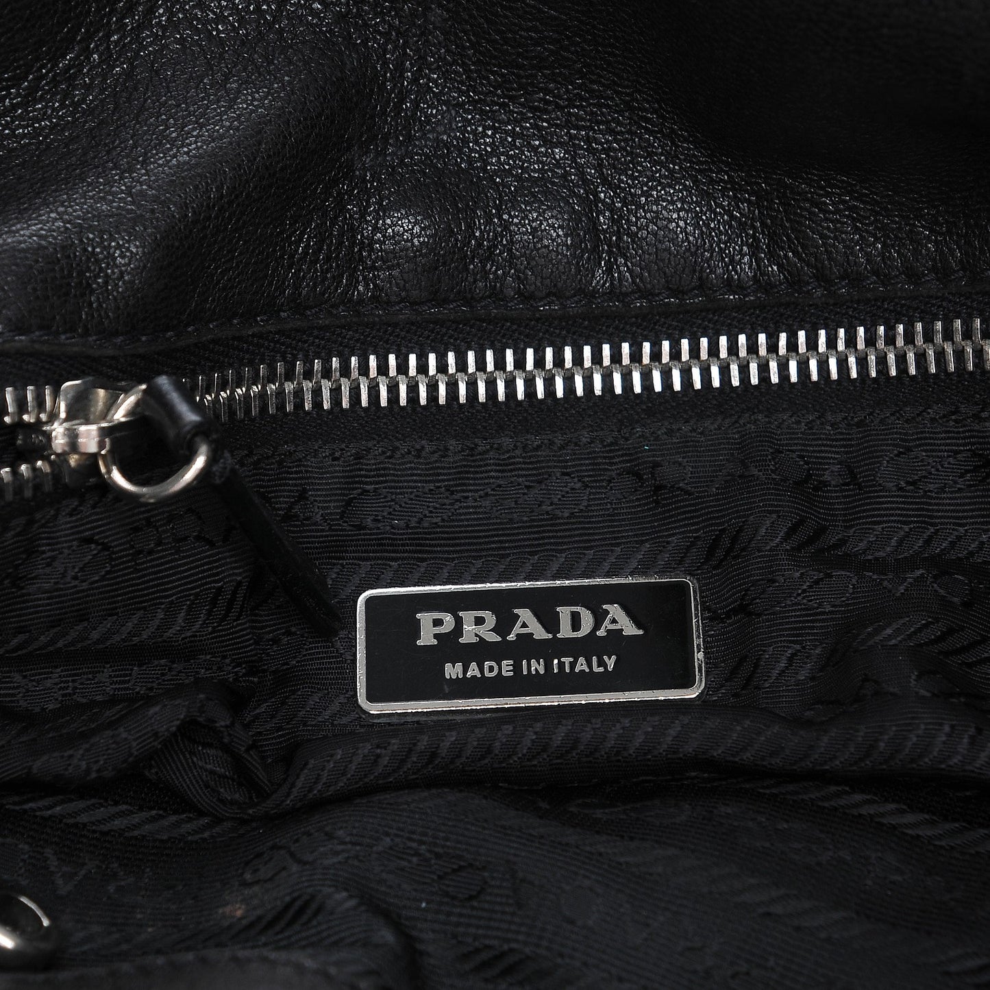 Nappa Small Shoulder Bag Nero Black