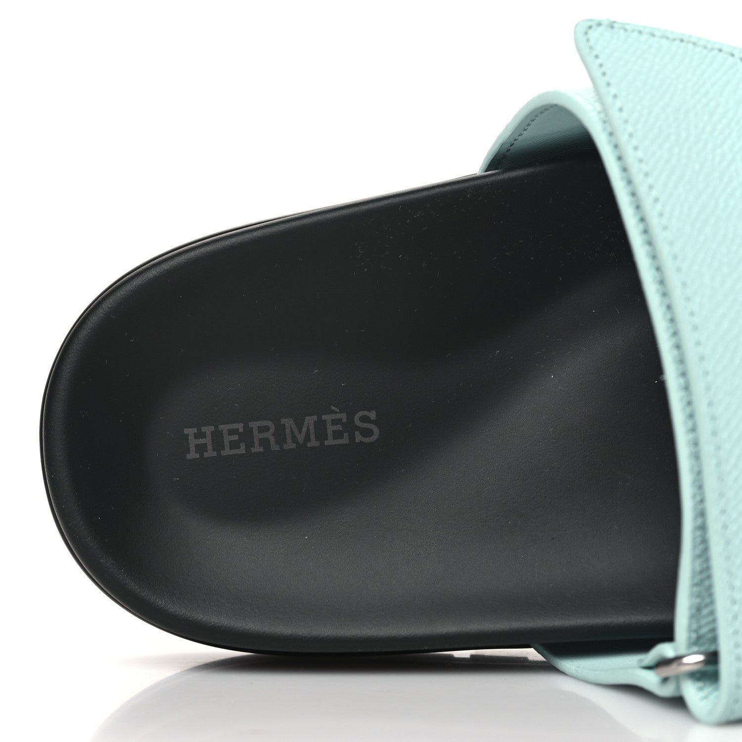 Hermes Epsom Womens Chypre Sandals 39 Bleu Cristaux 7 of 9