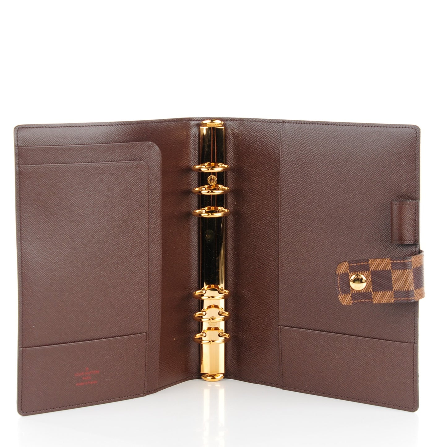 Damier Ebene Large Ring Agenda Cover