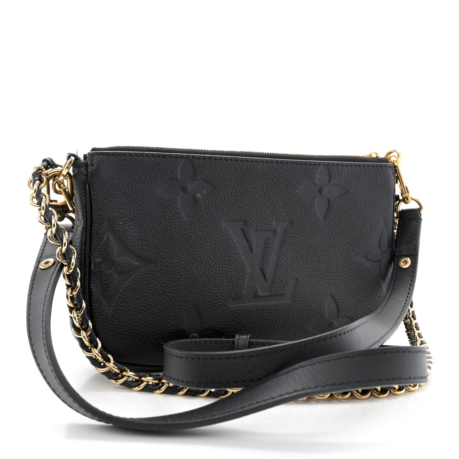 Louis Vuitton Empreinte Monogram Giant Multi Pochette Accessories Black 3 of 14