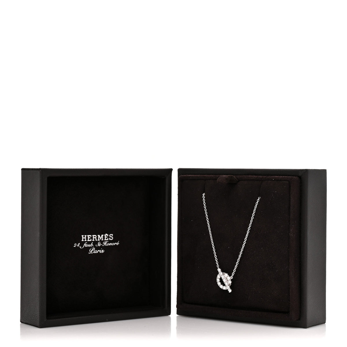 18K White Gold Diamond Finesse Pendant Necklace