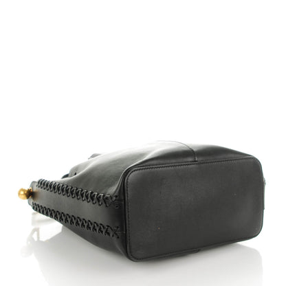 Chloe Calfskin Medium Gala Cross-Stitch Bucket Bag Black 4 of 7
