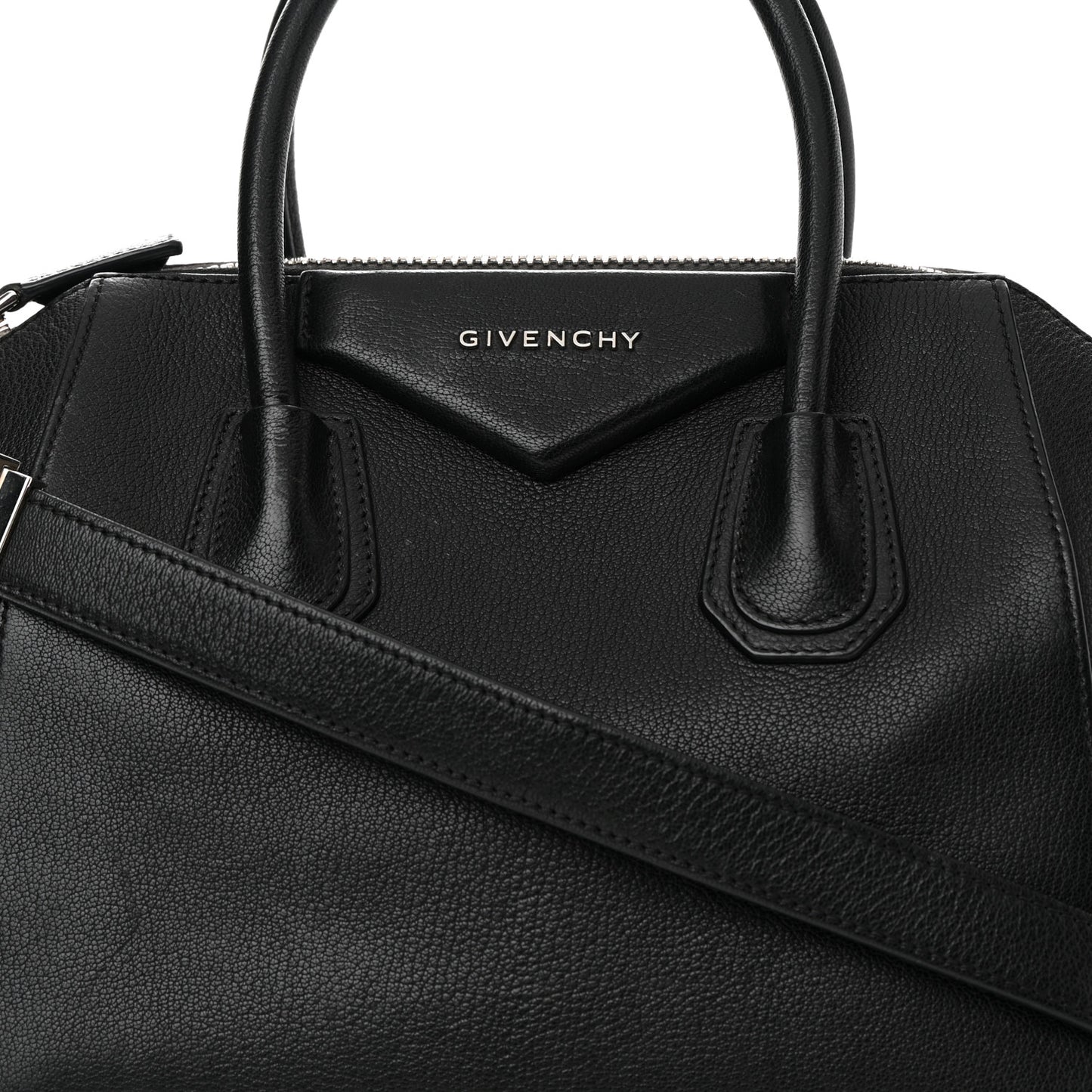Sugar Goatskin Small Antigona Black