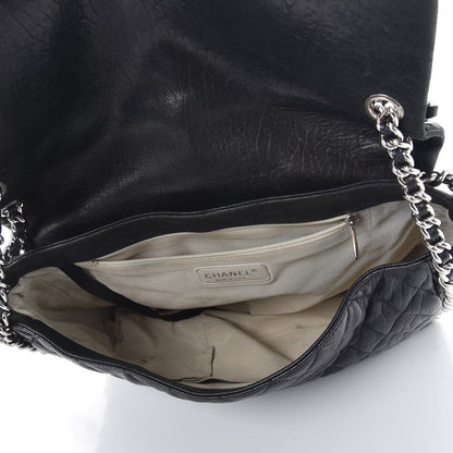Chanel Washed Lambskin Quilted Maxi Chain Around Flap Black 5 of 8