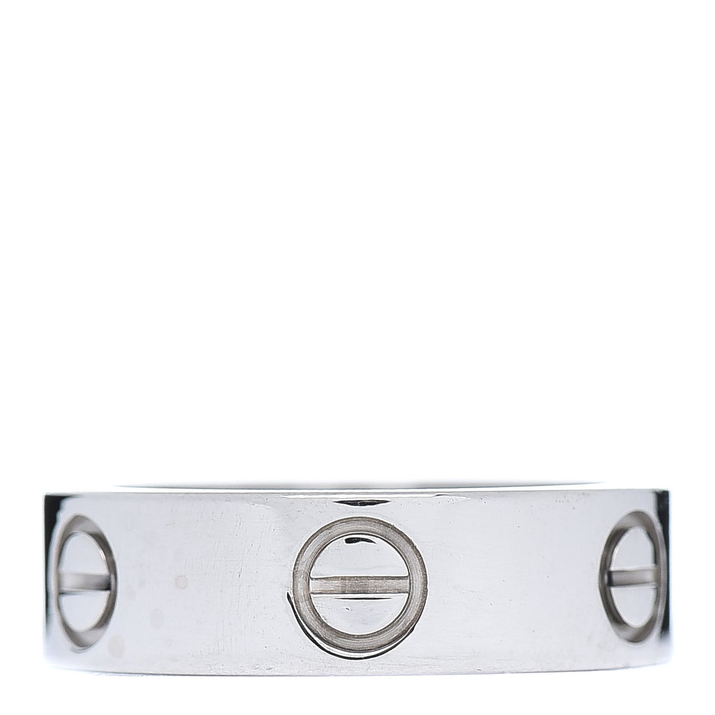 18K White Gold 5.5mm LOVE Ring 51 5.75