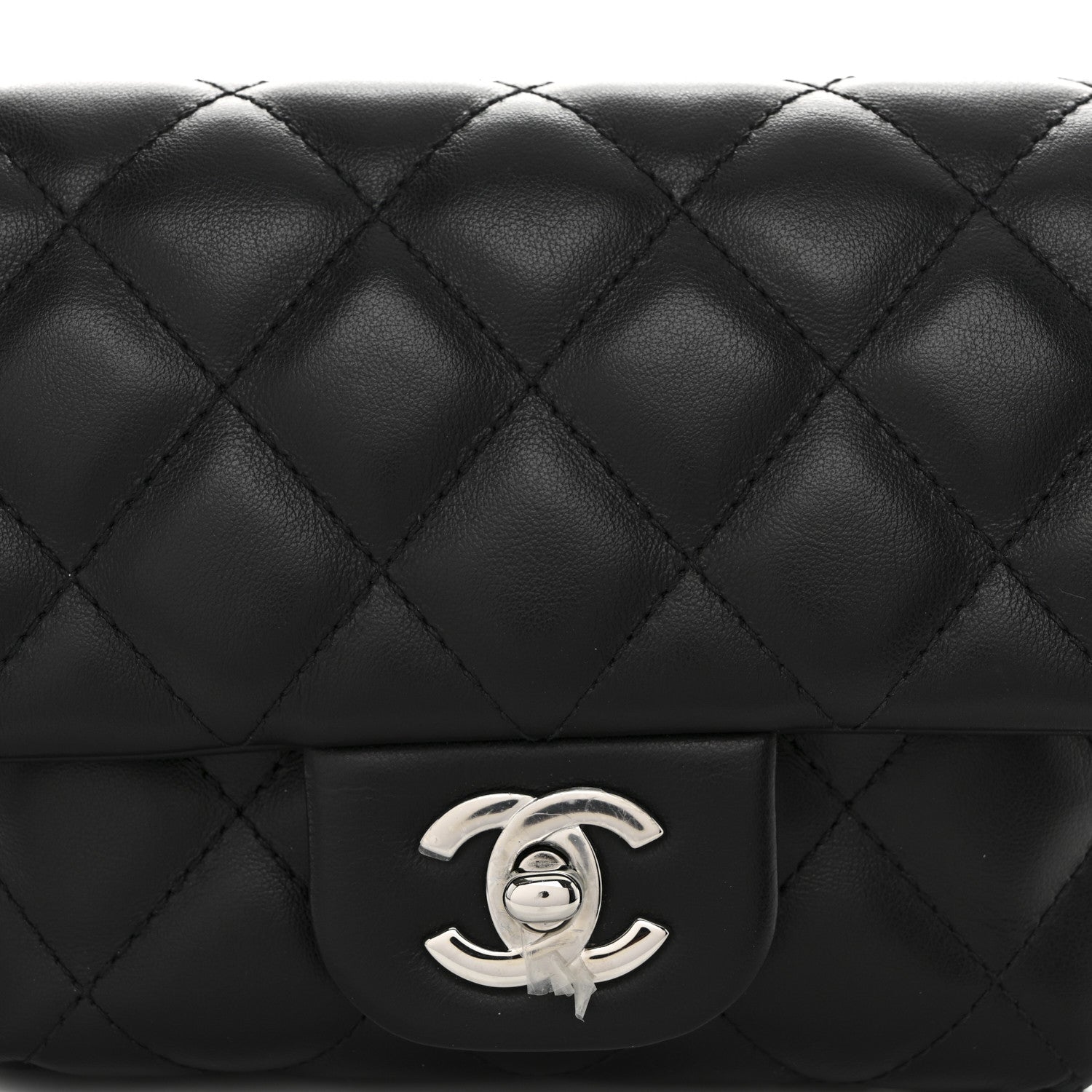 Chanel Calfskin Quilted CC Uniform Flap Belt Bag Black 8 of 10