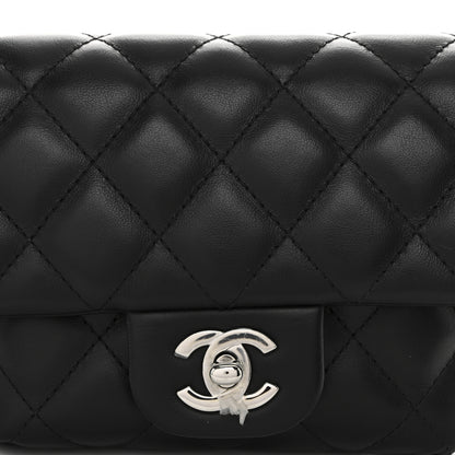 Chanel Calfskin Quilted CC Uniform Flap Belt Bag Black 8 of 10