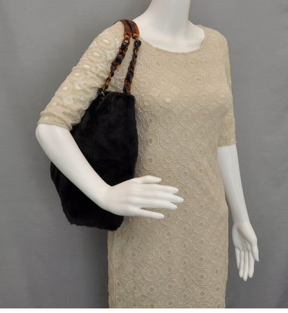 Chanel Mink Tortoise Chain Tote Black 2 of 8