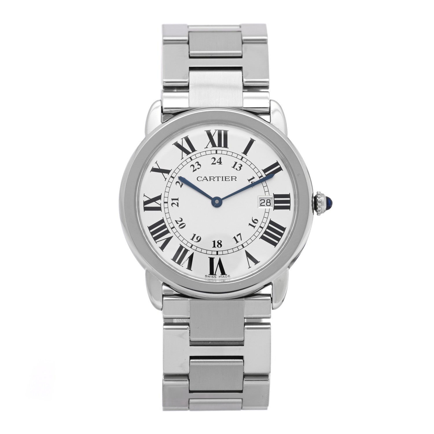 Cartier Stainless Steel 36mm Ronde Solo Quartz Watch 1 of 5