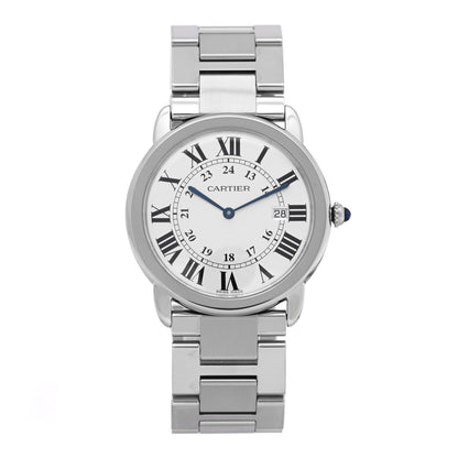Cartier Stainless Steel 36mm Ronde Solo Quartz Watch 1 of 5