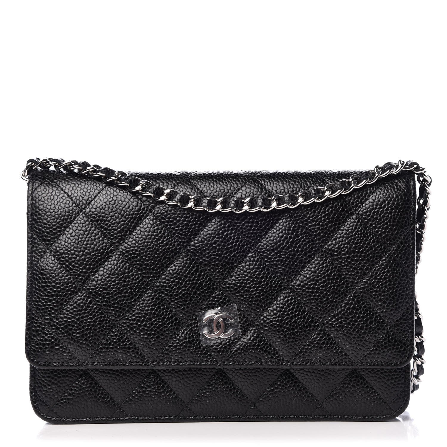 Chanel Caviar Quilted Wallet On Chain WOC Black 1 of 9