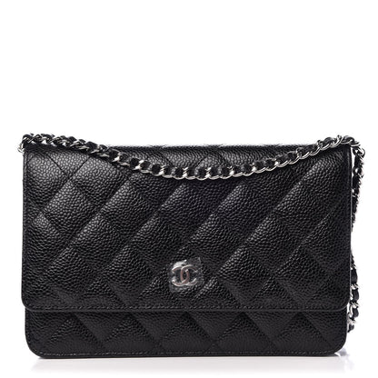 Chanel Caviar Quilted Wallet On Chain WOC Black 1 of 9
