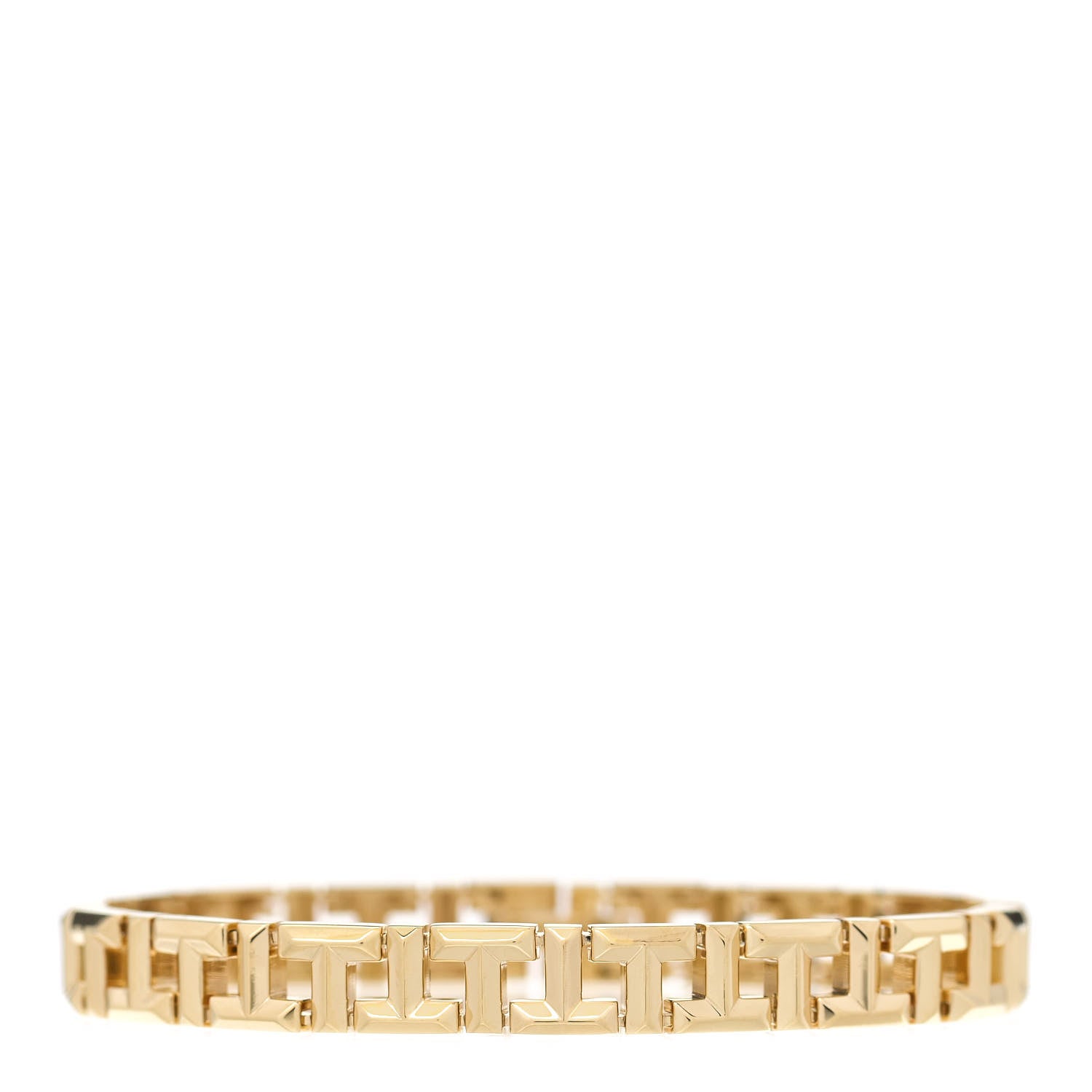 Tiffany 18K Yellow Gold Narrow T True Bracelet 1 of 4