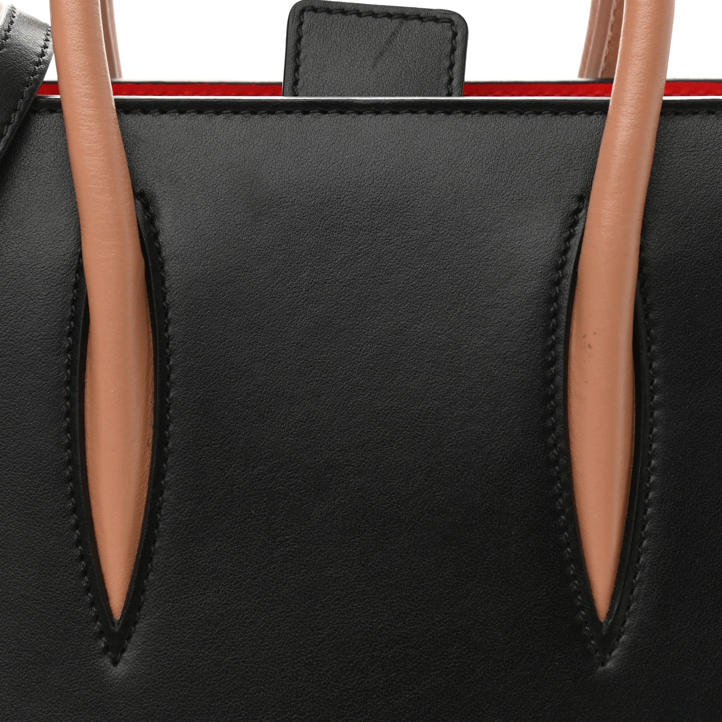 Calfskin Patent Leopard Studded Small Paloma Black