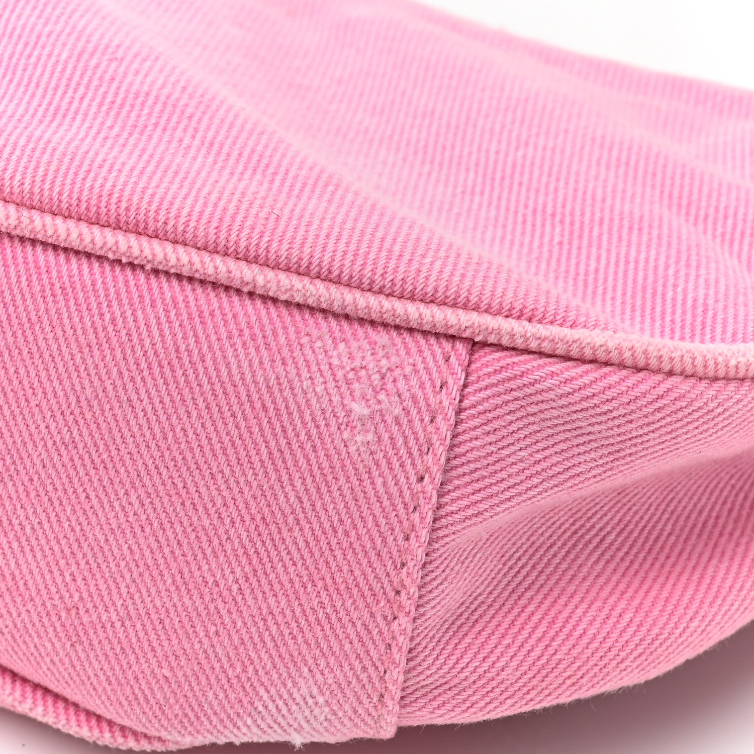 Balenciaga Washed Frayed Denim Crystal Le Cagole Shoulder Bag XS Denim Pink 13 of 14