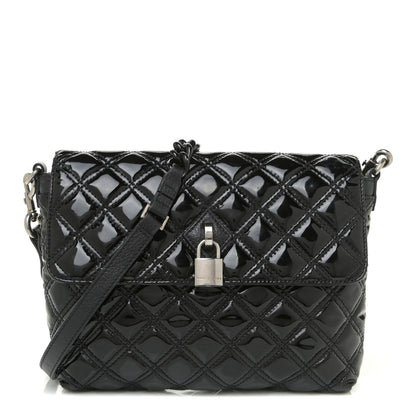 Marc Jacobs Patent Quilted Single Flap Black 1 of 15
