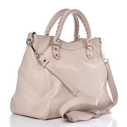 Balenciaga Chevre Gold Metallic Edge Hardware Velo Beige Praline 3 of 8