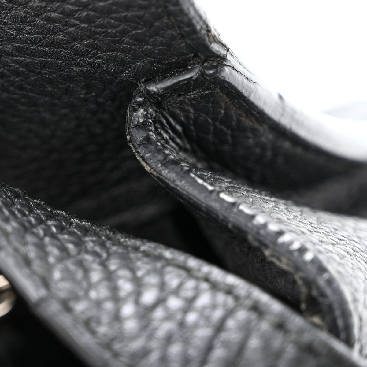 Soft Calfskin Small Jackie Top Handle Bag Black