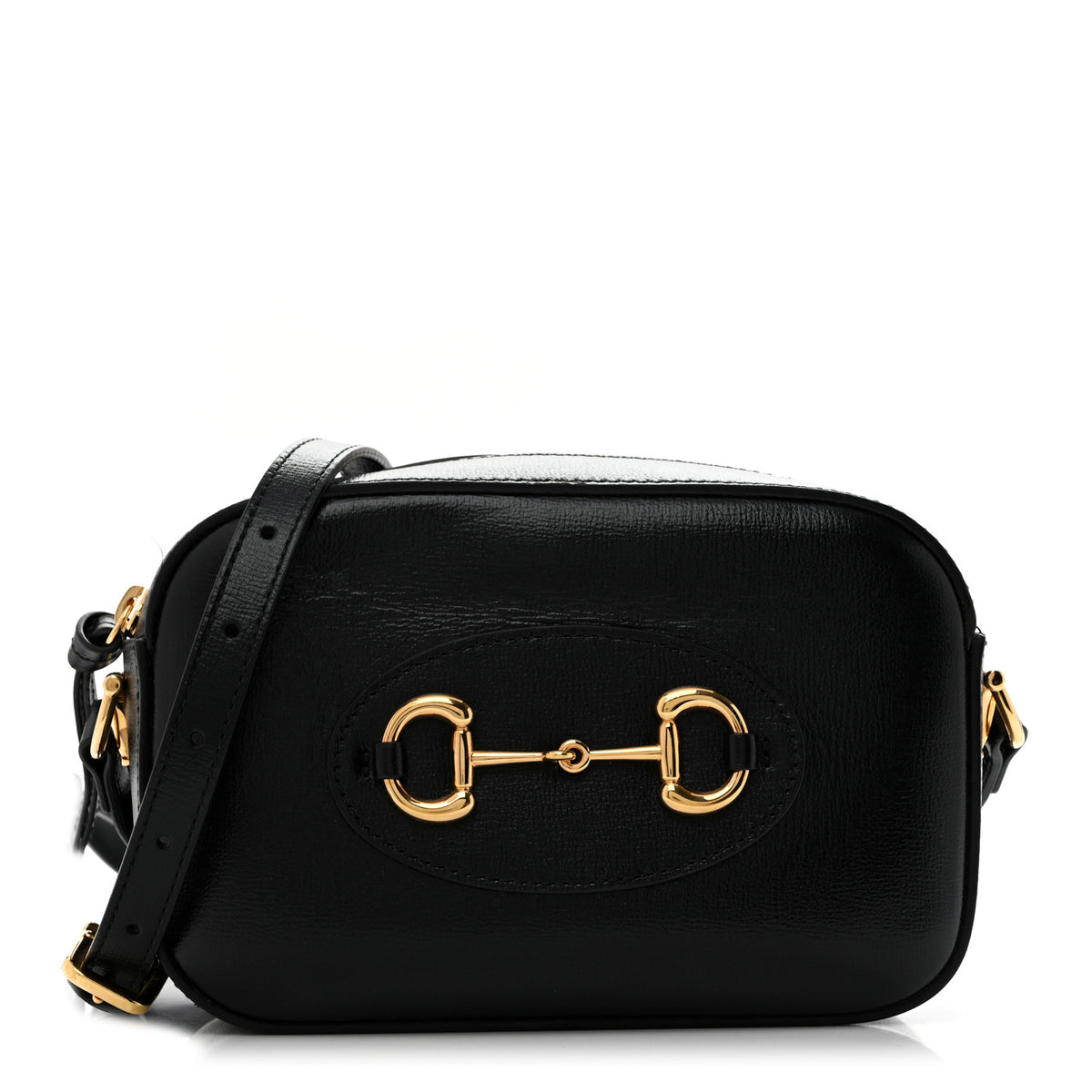 Calfskin Mini Horsebit 1955 Camera Shoulder Bag  Black