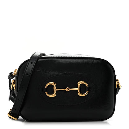 Gucci Calfskin Mini Horsebit 1955 Camera Shoulder Bag  Black 1 of 14