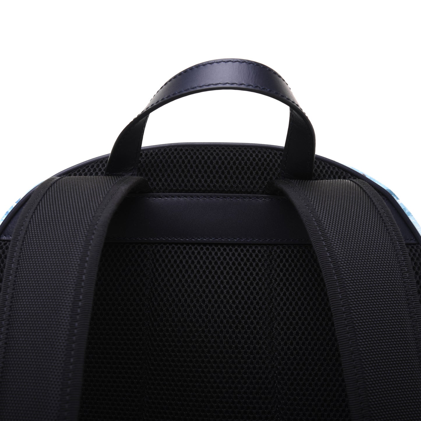 GG Supreme Monogram Blooms Medium Day Backpack Beige Blue Navy