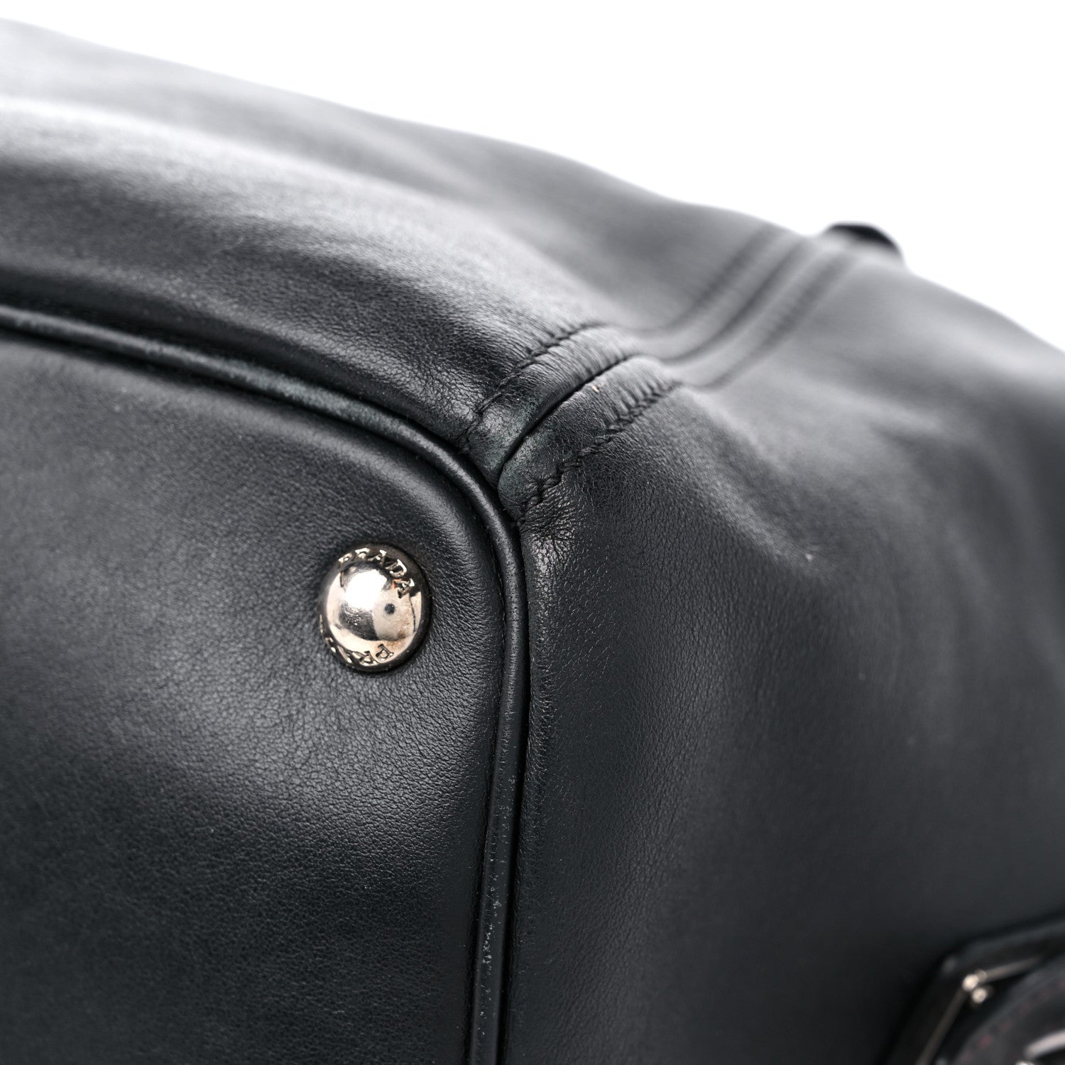 Prada Soft Calf Satchel Black 10 of 18