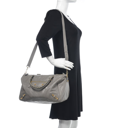 Balenciaga Agneau Giant 12 Gold Hardware Boston Gris Pyrite 2 of 11