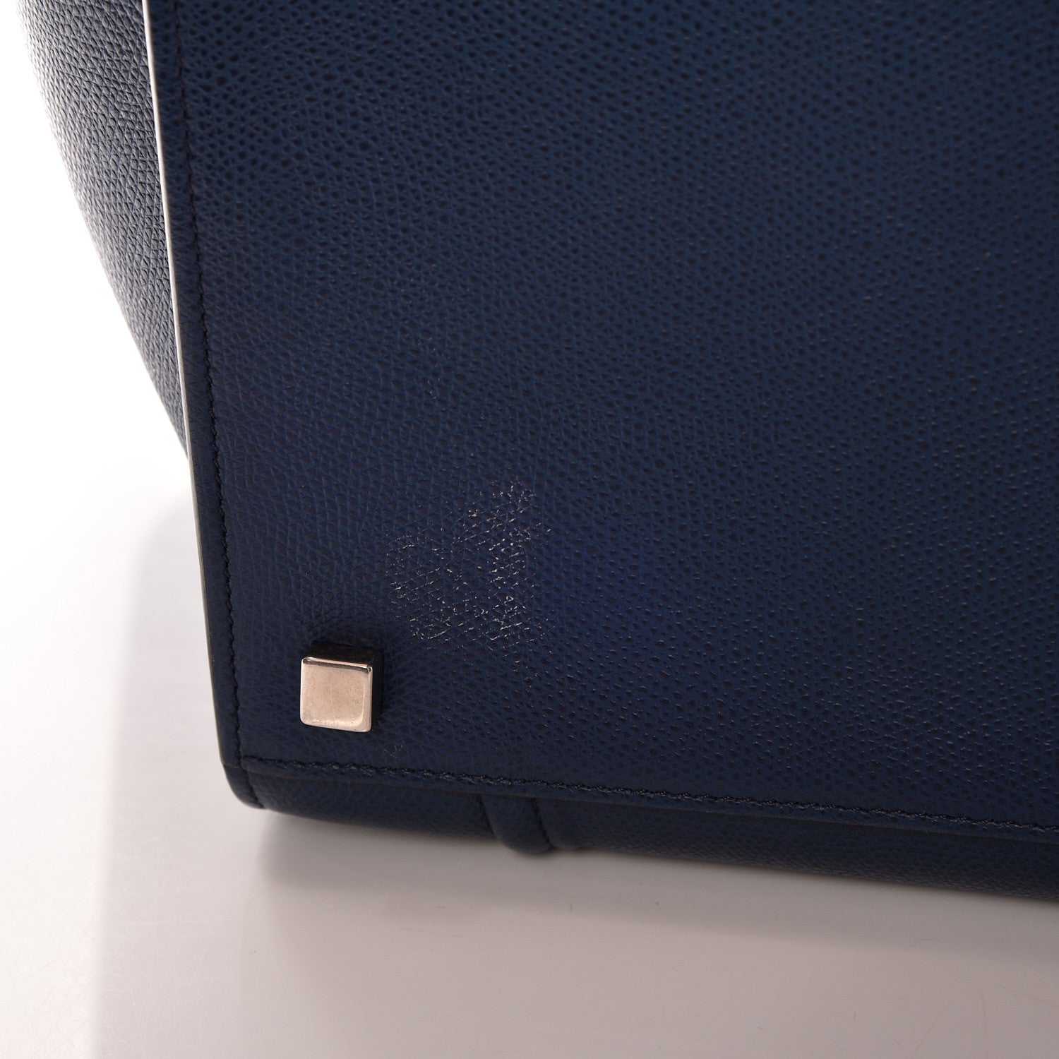 Celine Grained Calfskin Medium Phantom Luggage Indigo 17 of 21