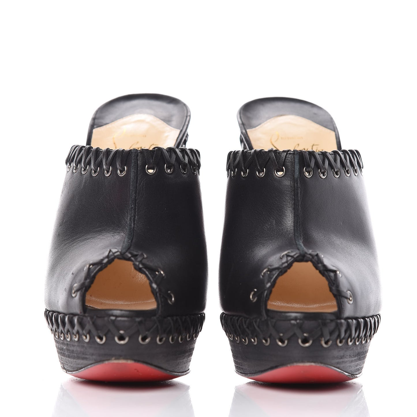 Calf VIP Cuoio Sablina 140 Platform Mules 36 Black