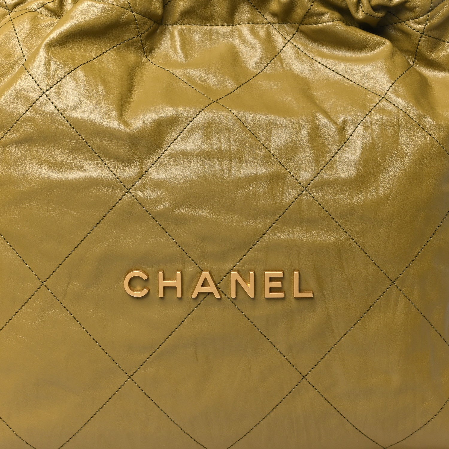 Chanel Shiny Calfskin Quilted Chanel 22 Green 9 of 11