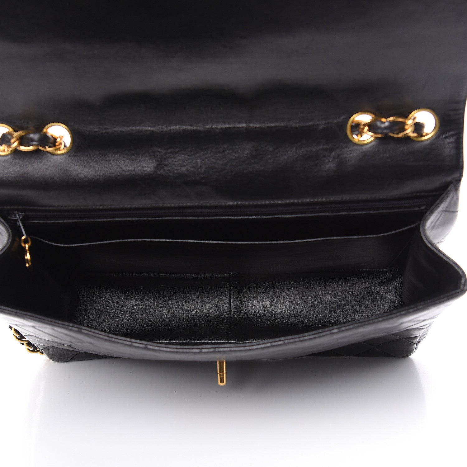 Chanel Lambskin Quilted Jumbo Single Flap Black 5 of 20