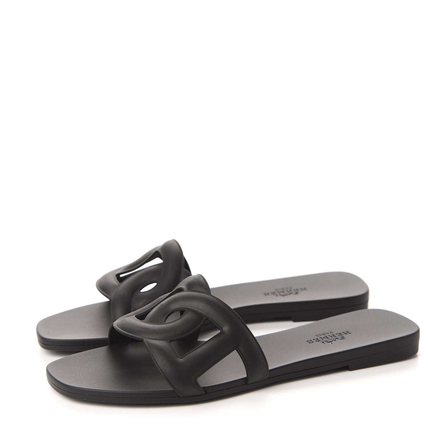 Rubber Aloha Sandals 35 Black