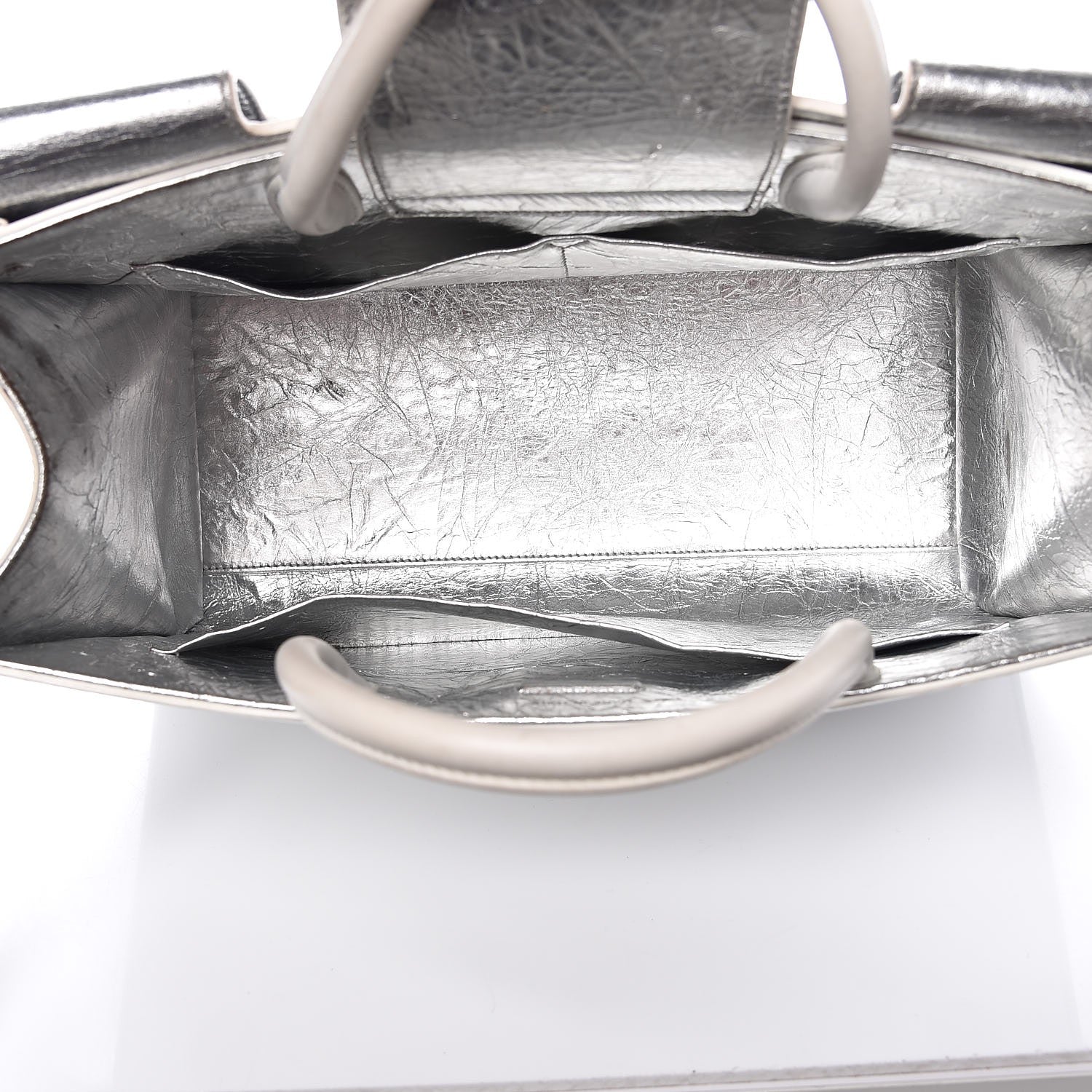 Christian Dior Metallic Calfskin Large Diorever Flap Silver 6 of 15