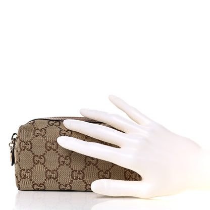 Gucci Monogram Small Cosmetic Case Metallic Bronze 2 of 9