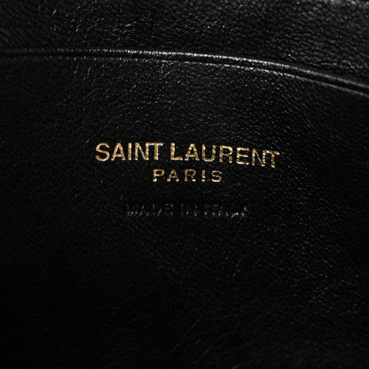 Saint Laurent Grain De Poudre Matelasse Monogram Mini Lou Camera Bag Dark Beige 6 of 10