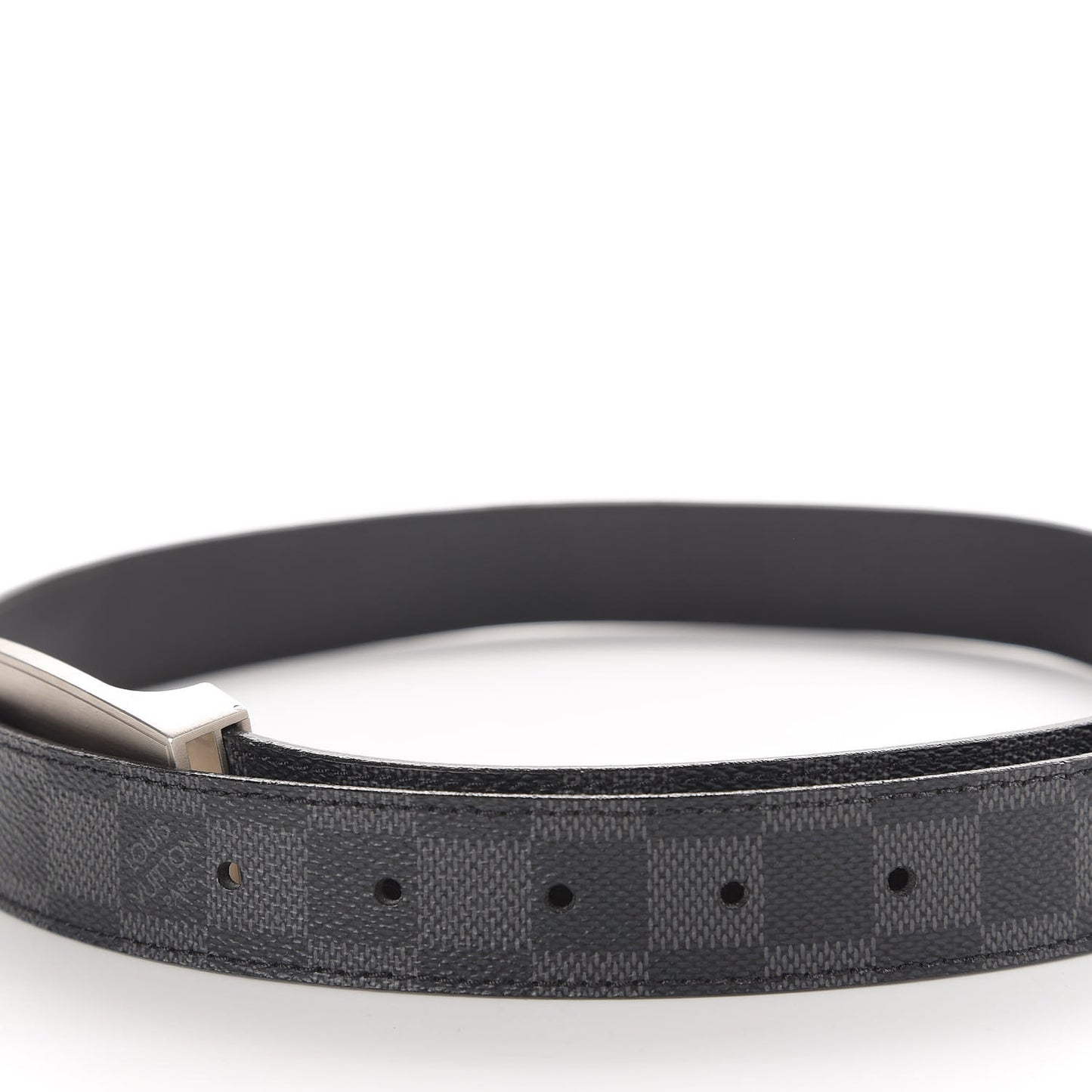 Damier Graphite LV Cut Long Reversible Belt 85 34
