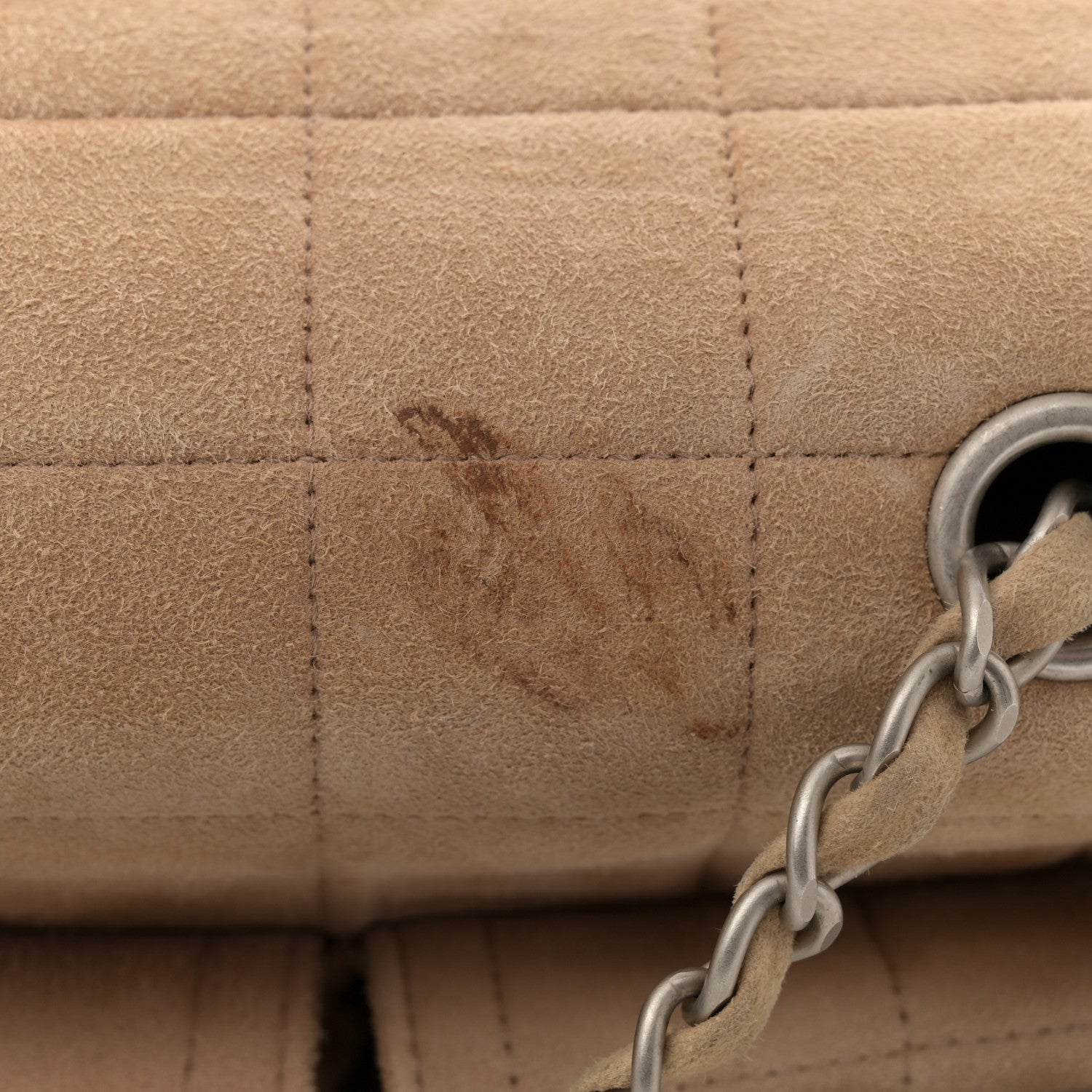 Chanel Suede Chocolate Bar Mademoiselle Flap Beige 13 of 13