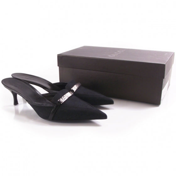 Gucci Monogram Horsebit Pumps 4 of 8