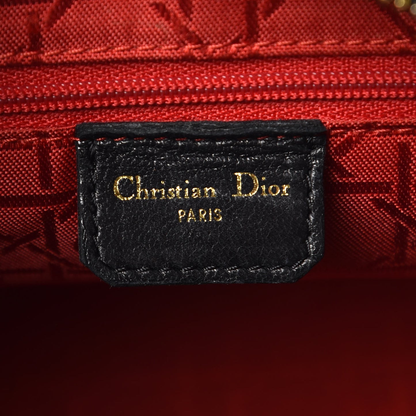 Lambskin Cannage Medium Lady Dior Black