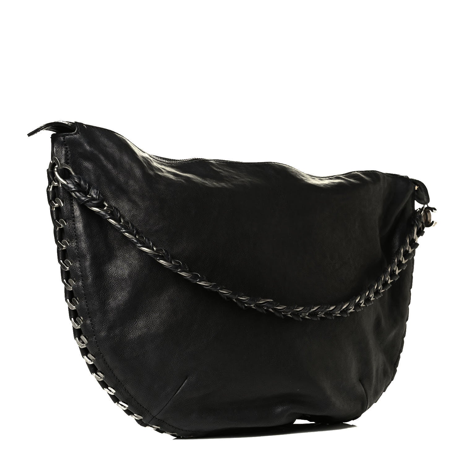 Chanel Calfskin Modern Chain Hobo Black 2 of 7